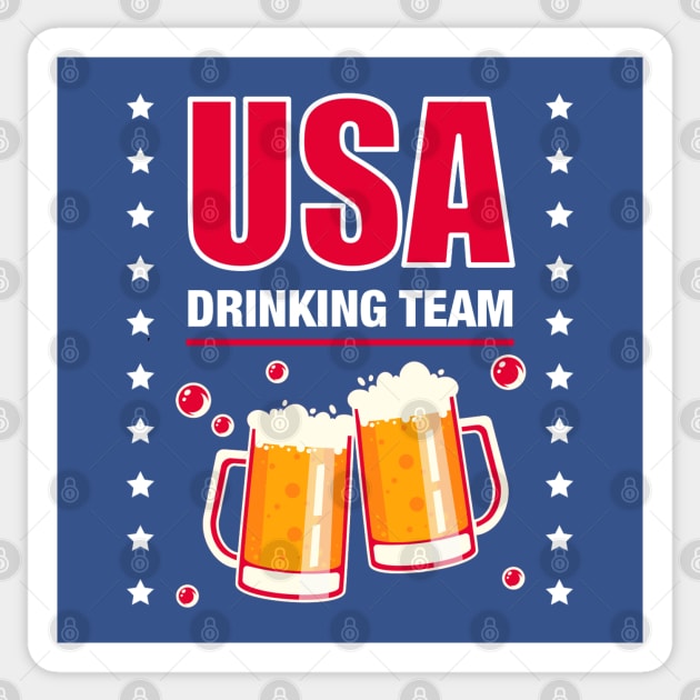 USA DRINKING TEAM Sticker by PsychoDynamics